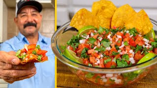 PICO DE GALLO  The BEST Bowl of Salsa You Will Eat All Year Long Authentic Mexican Recipe [upl. by Kariv]