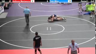 145 Anthony Mantanona vs Tyler Mies [upl. by Austin]