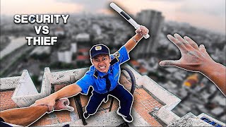 Vietnam Security Parkour vs Thief [upl. by Idnil]