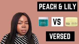 Comparing Peach and Lily vs Versed Resurfacing Face Masks  Which mask is better [upl. by Neetsirk228]