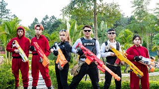 Alpha Nerf War  SEAL X Warriors Nerf Guns Fight Dr Lee Criminal Group With Loyal Robot Maid [upl. by Ignazio]