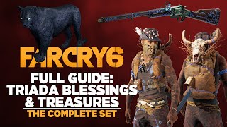 Far Cry 6  Triada Blessings Full Guide armor set weapon amp stealth amigo [upl. by Yuille]