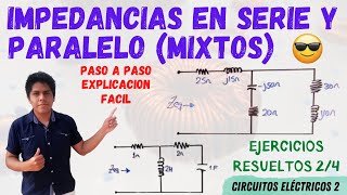 IMPEDANCIA EQUIVALENTE en CORRIENTE ALTERNA 💥 Como CALCULAR la IMPEDANCIA EQUIVALENTE PASO A PASO [upl. by Helm]