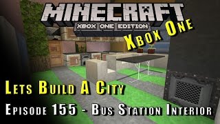 Minecraft  Lets Build A City  Bus Terminal Interior  E155 [upl. by Sergio980]