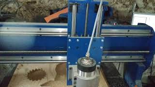 Frezarka cnc DIY frezowanie zębatki [upl. by Dorkus837]