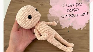 Como hacer cuerpo amigurumi fácil Cuerpo base amigurumi paso a paso 25cm de altura [upl. by Yssim]