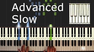 Bach  Prelude in C Major  Piano Tutorial Easy SLOW  Bach  How To Play synthesia [upl. by Ahsiret]