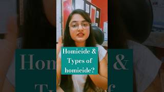 homicide and types of homicide Bharatiya Nyaya Sanhita 2023 bns bns bsa newlaw judiciary law [upl. by Veda]