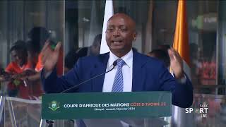 2023 Afcon Opening Ceremony I CAF president Patrice Mpotsepe speech [upl. by Peh]