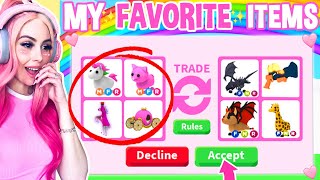 I ONLY Traded MY FAVORITE Items In Adopt Me Roblox Adopt Me Trade Challenge [upl. by Ennairol]