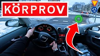 UPPKÖRNING BIL  GODKÄNT KÖRPROV Häng MED i bilen på KÖRNING PROV uppkörning körkort [upl. by Labina]