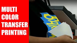 Plastisol Heat Transfer Printing MultiColorOn Demand TShirt Printing Method For ECommerce Seller [upl. by Shandra]