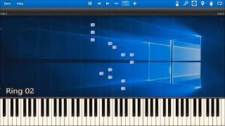 WINDOWS 10 SOUNDS IN SYNTHESIA [upl. by Evelunn]