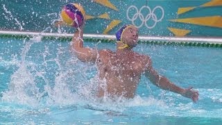 Mens Water Polo Preliminary Round  ESP V KAZ  London 2012 Olympics [upl. by Linsk284]