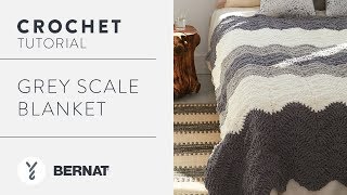 Crochet a Blanket Grey Scale Blanket [upl. by Ecneralc]