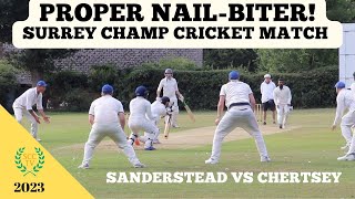 PROPER NAILBITER Surrey Championship League Match Goes to the Wire  Sanderstead vs Chertsey [upl. by Buell]