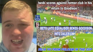 Everton 11 Fulham Matchday vlog Beto late than never after Iwobi scare as he returns to Goodison [upl. by Vashtia]