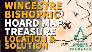 Wincestre Bishopric Hoard Map Treasure Location Assassins Creed Valhalla [upl. by Mendez]