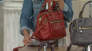 orYANY Pebble Leather Satchel  Alexis on QVC [upl. by Silyhp85]