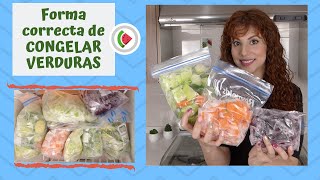 La mejor forma para congelar tus verduras para esta cuarentena por COVID19 [upl. by Allemaj]