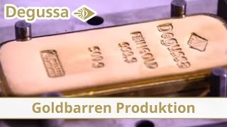 Produktion der Degussa Goldbarren [upl. by Nosduh720]