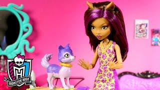 Clawdeen Wolf Opens Up with Her Clawesome Pet Salon  Fangtastic Fall Series  Monster High [upl. by Ydnac]