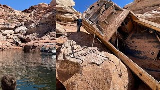 Low water level on Lake Powell reveals surprise [upl. by Enirroc]