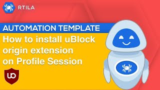 How to Install uBlock Origin on a Profile Session [upl. by Ennaer]