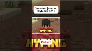 Comment jouer en Skyblock sur Minecraft 121  Tutoriel 2024 [upl. by Cooperman]