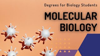 Molecular Biology amp Biochemistry  Degrees for Biology Students  2021 [upl. by Llehcnom337]