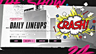 Daily Lineups makes MLB the Show 24 Crash [upl. by Anirtik317]