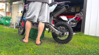 2013 Pitster Pro LXR 155R Nitro Circus Exhaust Sound Bite [upl. by Gabriel]