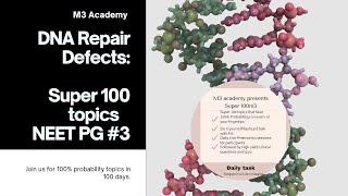 English DNA Repair Defects Mnemonics super100m3topicsneetpg biochemistry dermatology pathology [upl. by Lissner675]