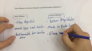 9 Sınıf Türk Dili ve Edebiyatı  Olay Hikayesi ve Durum Hikayesi Arasındaki Farklar [upl. by Acherman]