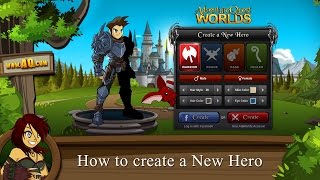 Beleens tutorial How to create a new hero in AdventureQuest Worlds [upl. by Walling284]