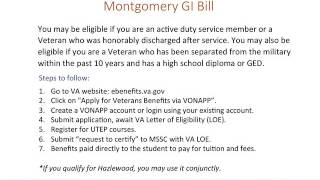 Educational Benefit Montgomery GI Bill [upl. by Nahama]