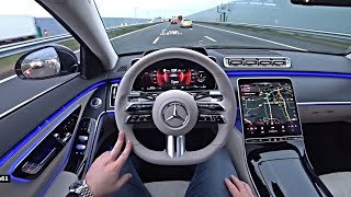 The New Mercedes S Class S500 2024 Test Drive [upl. by Nnyllatsyrc]