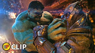 Hulk vs Thanos  Spaceship Fight Scene  Avengers Infinity War 2018 IMAX Movie Clip HD 4K [upl. by Ocirred]