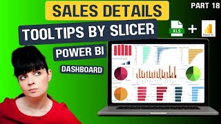 Sales Details Tooltip Chart created by selected parameter in Slicer Tutorial for a business owner [upl. by Garner]