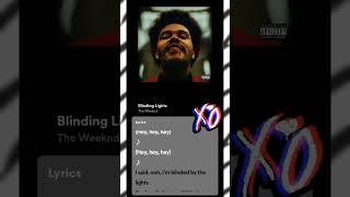 The Weeknd  Blinding Lights Lyrics Video  Blinding Lights lyrics  spotify [upl. by Fonville]