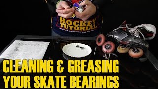 How To Clean And Grease Inline Or Roller Hockey Skate Bearings [upl. by Ahsilrae]