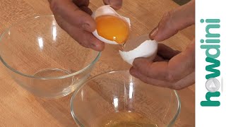 How to separate egg whites and egg yolks [upl. by Tatia213]