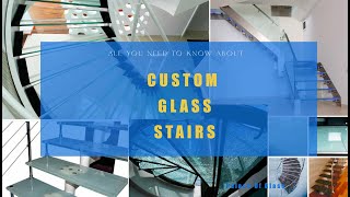 Custom Designer Glass Stairs and Railings I Glass Steps on Order I stairsdesign stairs staircase [upl. by Alguire]