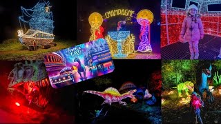 Lumina Park a Dino Live  SVĚTLA ČASU Areál Džbán [upl. by Nnylacissej]