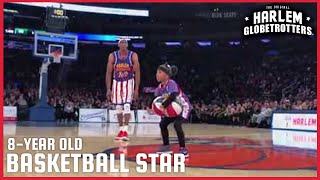 8year Old WOWS on the Court  Harlem Globetrotters [upl. by Licec]