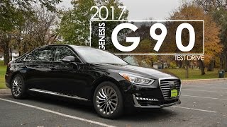 2017 Genesis G90  Review  Test Drive [upl. by Peedsaj668]