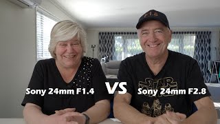 Sony 24mm F14 vs F28 lens real world test [upl. by Blackman]