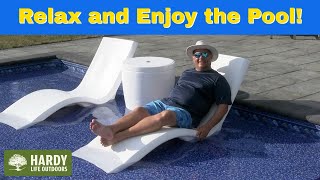 Step2 Vero pool lounger for swimming pool sun shelf plastic pool chair [upl. by Roswald]