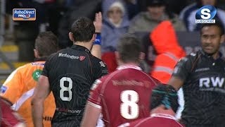 Aisea Natoga Yellow Card Ospreys v Scarlets 3rd January 2014 [upl. by Stiegler]