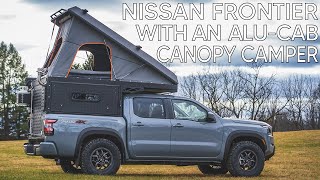 Nissan Frontier Pro4X with AluCab Canopy Camper Tour [upl. by Naujud]